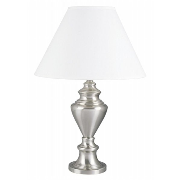 Cling Metal Table Lamp Satin Nickel CL666794